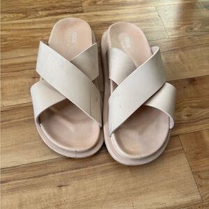 Tan sandals